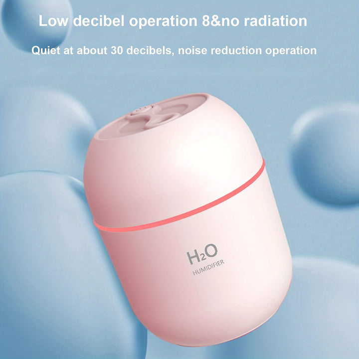 Humidifiers For Bedroom Cool Mist Humidifier (220ML Water Tank) Quiet Ultrasonic Humidifiers For Bedroom & Room Easy To Fill & Clean Cool Mist Air Humidifier For Home & Plants - Total Trends Fusion