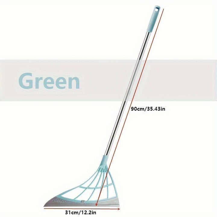 Magic Silicone Broom, Broom Rubber Strip, Sweep Cleaning Floor Wiper, Domestic Toilet Lazy Broom, Effective Glass and Fine Dust Sweeper, Perfect for Hard Floor Cleaning, Durable Plastic Handle, Home cleaning product - Total Trends Fusion