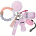 Keychains For Women Keychain Kit Bracelet Wristlet Keyring For Women Key Chains Key Ring With Personal Alarm - Total Trends Fusion