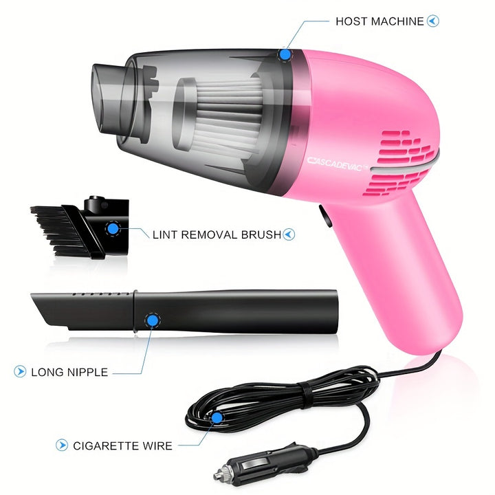 Car Vacuum Cleaner Strong Suction Super Power Dry And Wet Cleaning Cat Hair Pet Hair Multifunctional Portable Mini Handheld - Total Trends Fusion
