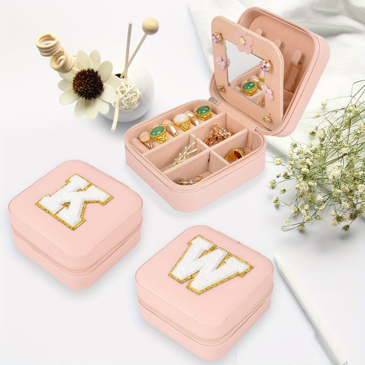Compact Mini Travel Makeup Bag, Letter Design Simple And Causal Style Bag For Home And Travel Use - Total Trends Fusion