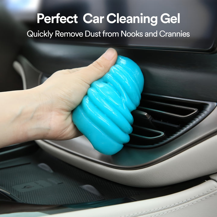 Motomate Car Cleaning Gel, Blue, Car Crevice Cleaner Slime, For Auto Air Vent Interior Detail, Removal For Car Putty, Cleaning Keyboard Cleaner - Total Trends Fusion
