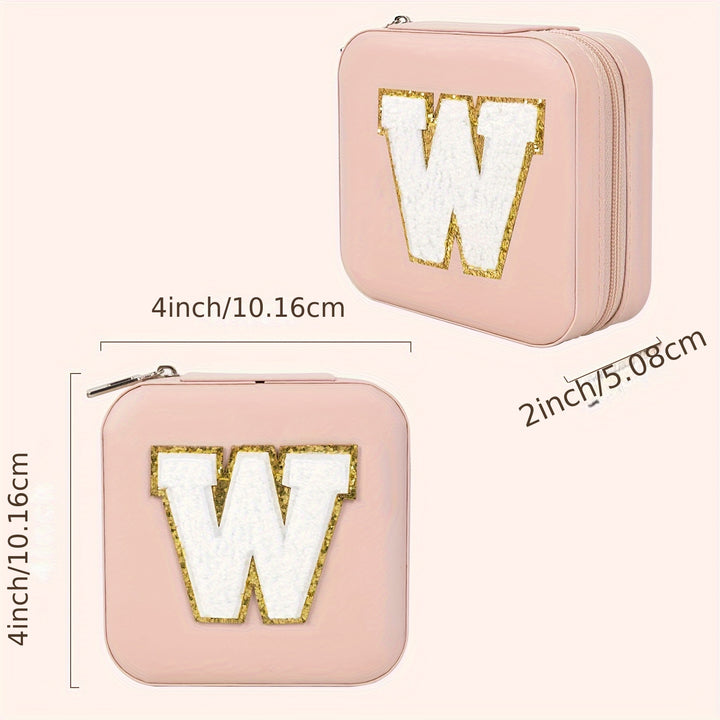 Compact Mini Travel Makeup Bag, Letter Design Simple And Causal Style Bag For Home And Travel Use - Total Trends Fusion