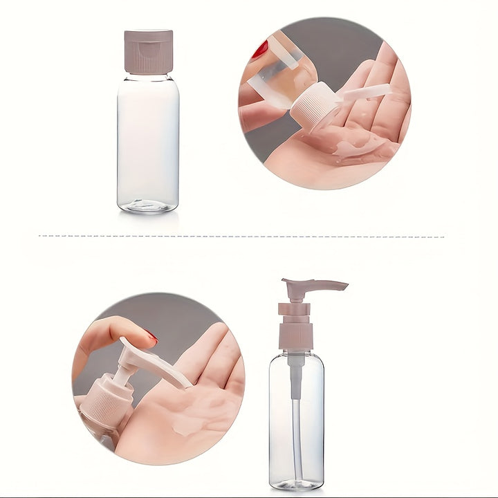 11pcs Refillable Travel Bottles Set - TSA Approved Travel Size Containers for Toiletries - Leakproof and BPA-Free - Perfect for Shampoo, Conditioner, Lotion, and Body Wash - Travel Essentials Kit - Total Trends Fusion