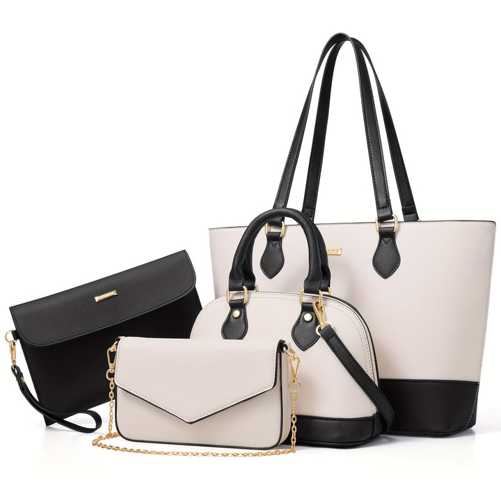 Bagsure Handbag Set, Purse Sets For Women, Tote Bag 4 Pcs, Fashion Purse Sets Women's Handbags The Tote Bag Handbags Sets - Total Trends Fusion
