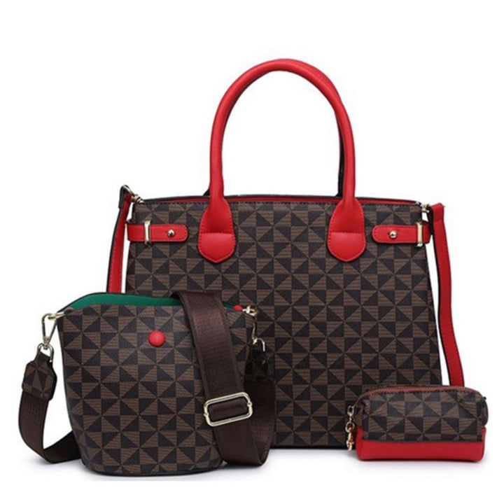 3PCS Womens Tote Bag Crossbody Bag Satchel Purses Large Capacity Handbags Fashion Shoulder Bag Commuter Work Bag - Total Trends Fusion