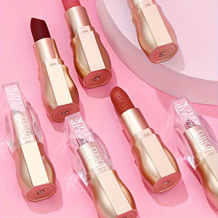 12-Color Matte Lipstick Collection – Highly Pigmented, Long-Lasting, Waterproof & Hydrating Nude Shades for All-Day Wear