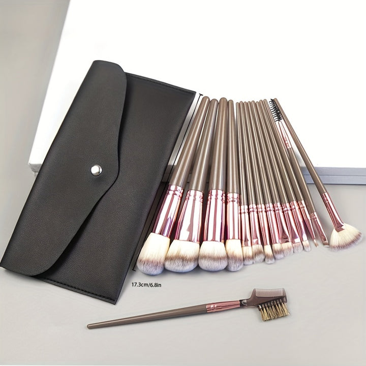 Complete Function Makeup Brush Kit Premium Synthetic Eyeshadow Foundation Face Blending Blush Brush Concealer Eye Makeup Brush Set Ideal For Makeup Beginner Artist - Total Trends Fusion