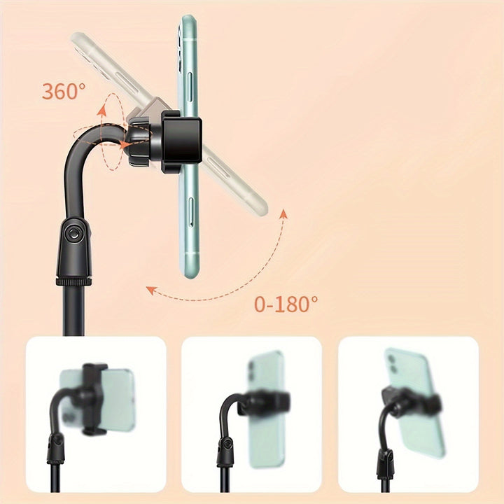 Multi-functional Desktop Stand Slot Cell Phone Holder Strong Load-bearing Capacity Telescopic Height 360° Rotation