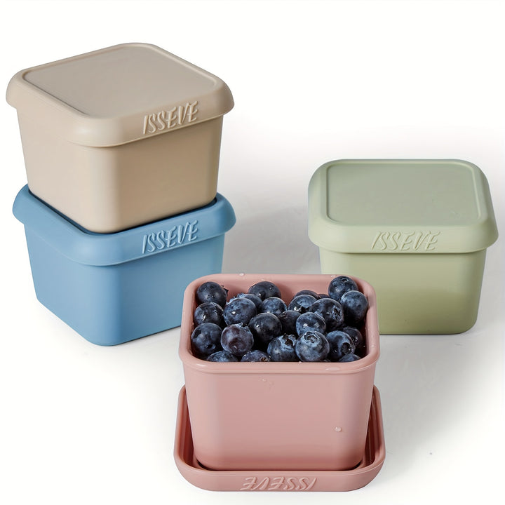 6oz Silicone Snack Containers For Kids Toddlers, Reusable Small Containers With Lids, Leak Proof Silicone Food Storage Containers, Stackable Toddler Lunch Box For Daycare, School, Travel - Total Trends Fusion
