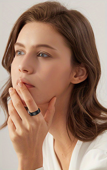 Smart Ring Fitness Tracker, Steps, Distance, Calories, Sleep Tracking, Exercise Monitoring, Compatible with iPhone Android, IP68 Waterproof, Smart Jewelry, Accessories, Gift for Women Men