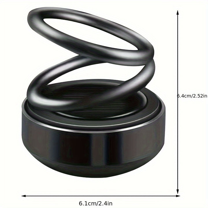 3 pcs Solar rotating double ring hanging car aromatherapy decoration Cool solar double ring hanging car perfume Refillable solar car air freshener Solar creative car perfume Creative three-piece car perfume decoration - Total Trends Fusion