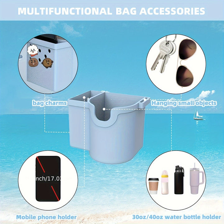 MEZHOBBY Cup Holder Bag Accessories, With Silicone Cup Holder, Phone Holder, Sunglasses Holder And Silicone Straw Stopper - Total Trends Fusion