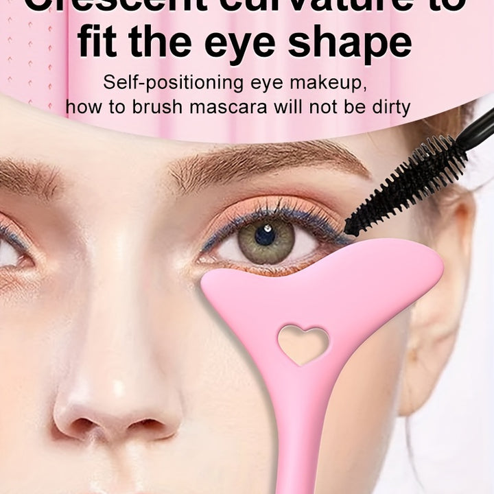 Reusable Silicone Eyeliner Assisted Mascara Shield Multi-purpose Eye Makeup Tool For Beginners Eyeliner, Eyelash, Eyeshadow, Lipstick Application Guide Tool, Easy To Use