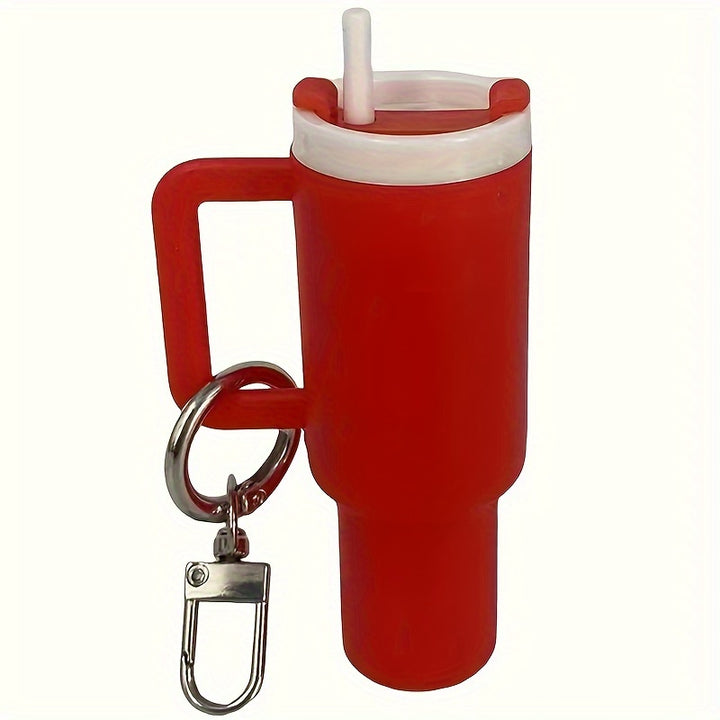 Mini Water Bottle Keychain - Street Style, Plastic Material, Suitable for Men And Women - Total Trends Fusion