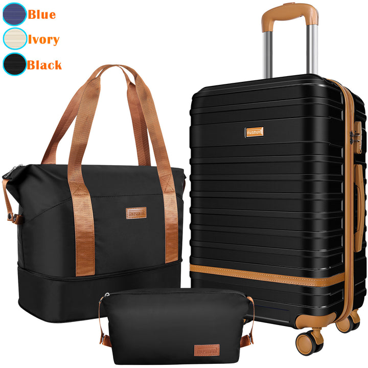 Expandable Suitcase Set Luggage Sets, 20 inch Carry On Luggage - Travel Duffel Bag with TSA Lock and Double Spinner Wheels
