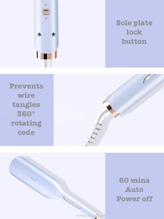 Curling Iron, 32mm Ceramic Coated Curling Iron, Adjustable Temperature Curler for Omelets and French Waves with Ease - Total Trends Fusion