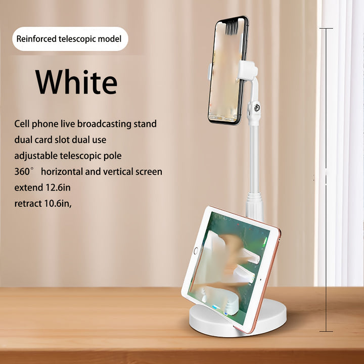 Multi-functional Desktop Stand Slot Cell Phone Holder Strong Load-bearing Capacity Telescopic Height 360° Rotation - Total Trends Fusion