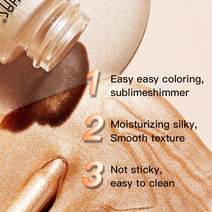 Ushas Liquid Highlighter, 4 Colors Glitter Metallic Liquid Highlighter Brightening For Face & Body For Music Festival - Total Trends Fusion