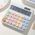 High-Precision 12-bit Desktop Calculator - Large Display, Big Buttons for Easy Use - Perfect for Students & Office Work It works without batteries - Total Trends Fusion