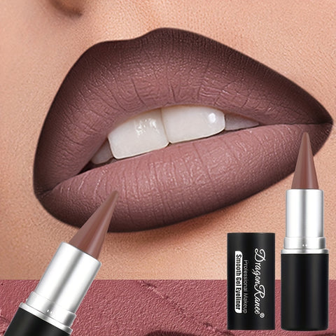 Long-Lasting Matte Lip Liner Pencil | Non-Fading | Black, White & Red | Doubles as Eyeliner