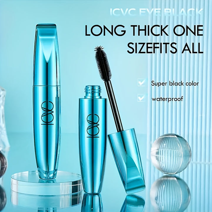Buy 2 Get 1 Free, total of 3 Pcs Dramatic Volume Mascara - Long-Lasting, Waterproof, Smudge-Proof Mascara for Extreme Curl, Length, and Drama - Up to 24 Hours of Wear, Deep, Rich Extreme Black Color - Total Trends Fusion