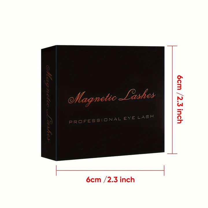 Magnetic Eyelashes Without Eyeliner - Reusable Dual Magnetic Eyelashes, 8 Pairs, Natural Looking, Glue-Free 3D False Eyelash Kit With Applicator, Reusable And Waterproof, Glue-Free, Easy To Wear - Total Trends Fusion