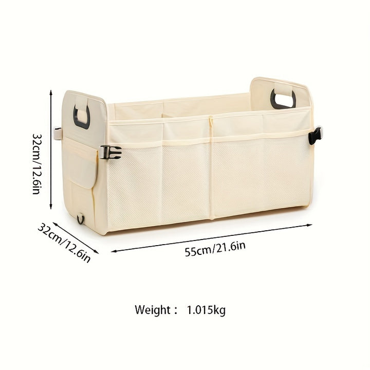 New Cross-border Wholesale Car Trunk Storage Rack Storage Box Foldable Multi Compartment Car Storage Box - Total Trends Fusion