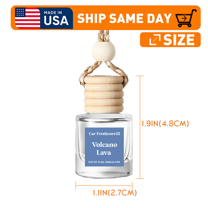 HOOGALIFE Car Air Freshener Pick From 22 Scents Hanging Car Diffuser, Car Decor Accessory, Made in USA, Long Lasting, Ships Today, The best Christmas present ever, Choose 1 Bottle or 2 Bottles - Total Trends Fusion
