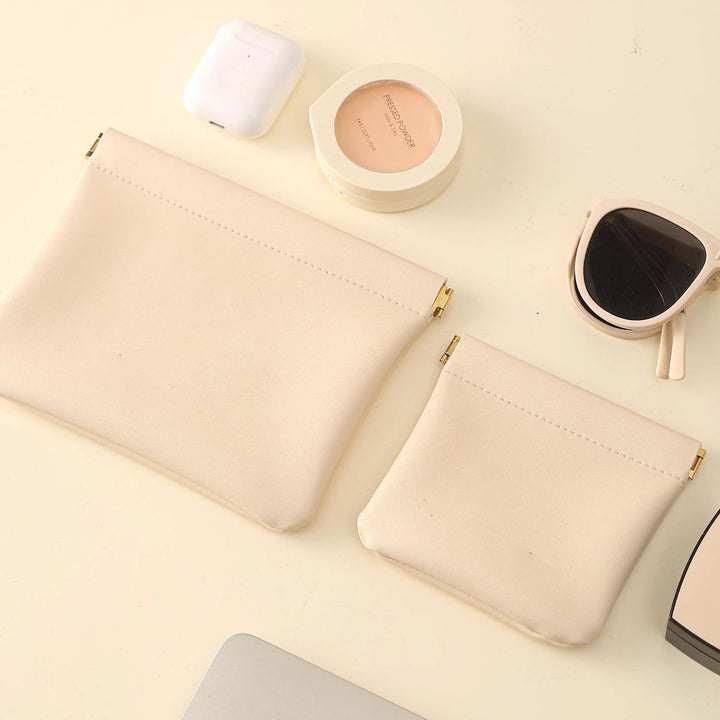 Portable And Efficient Cosmetic Bag, With Intelligent Automatic Closing Super Durable And Spacious Cosmetic Bag, With Automatic Closing, Convenient For Packaging And Travel - Total Trends Fusion