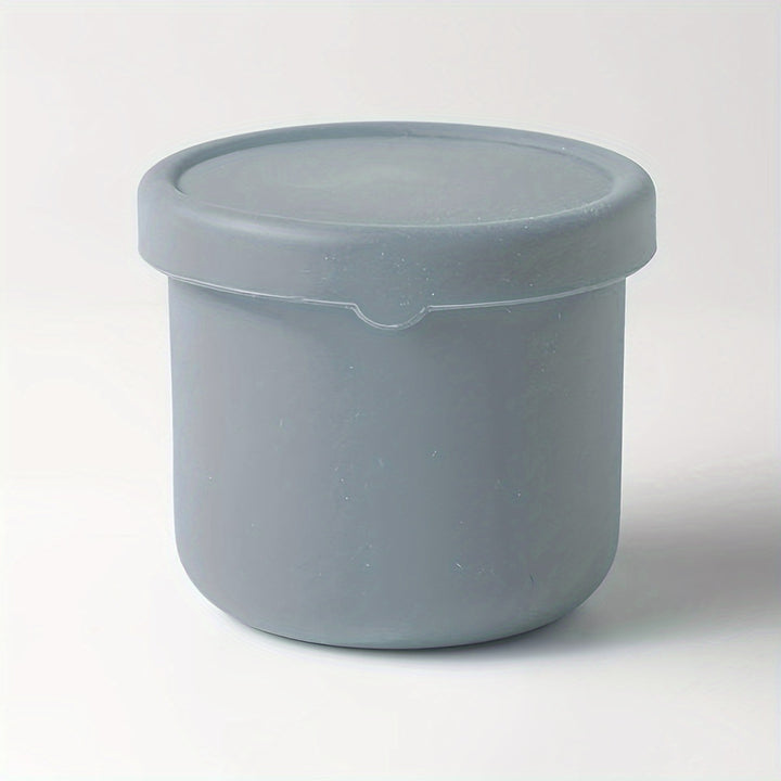 Versatile Silicone Fresh-Keeping Box - BPA-Free, Microwave & Freezer Safe, Perfect for Fruits, Vegetables, and Lunches - Round Kitchen Storage Container with Flip-Top Lid - Total Trends Fusion