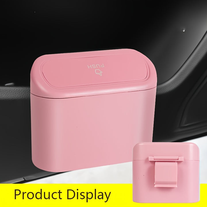 3pcs/set -1pc Trash Can + 2 Rolls Of Garbage Bags, Car Side Door Hanging Storage Box, Mini Creative Car Trash Can - Total Trends Fusion
