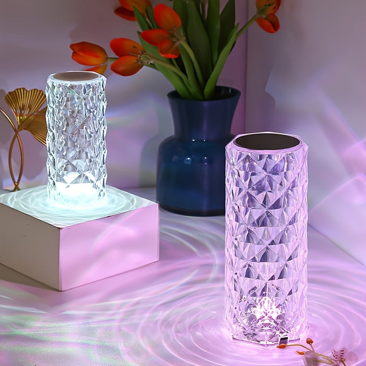 Bedside table lamp touch charging creative night light three-tone light change color colorful remote control touch switch brightness can be freely adjusted - Total Trends Fusion