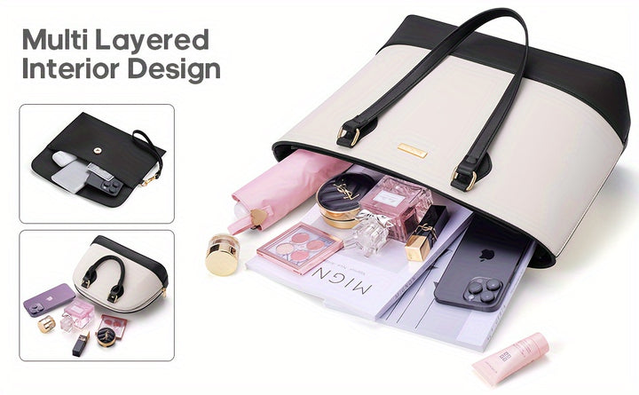 Bagsure Handbag Set, Purse Sets For Women, Tote Bag 4 Pcs, Fashion Purse Sets Women's Handbags The Tote Bag Handbags Sets