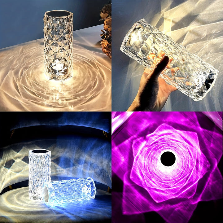 Bedside table lamp touch charging creative night light three-tone light change color colorful remote control touch switch brightness can be freely adjusted - Total Trends Fusion
