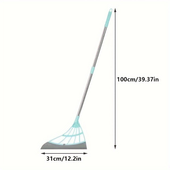 Magic Silicone Broom, Broom Rubber Strip, Sweep Cleaning Floor Wiper, Domestic Toilet Lazy Broom, Effective Glass and Fine Dust Sweeper, Perfect for Hard Floor Cleaning, Durable Plastic Handle, Home cleaning product - Total Trends Fusion