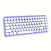 ZIYOU LANG Wireless BT Keyboard, Mini Portable 84-Key Typewriter Retro Round Keycaps Keyboard, Compatible With Android, Windows, PC, Tablet-Dark, Perfer For Home And Office Keyboards(Pink) - Total Trends Fusion