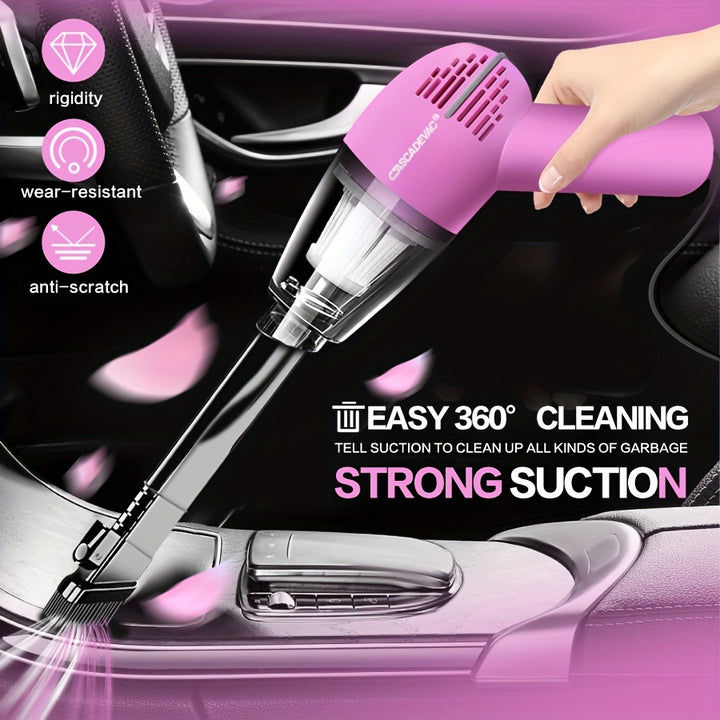 Car Vacuum Cleaner Strong Suction Super Power Dry And Wet Cleaning Cat Hair Pet Hair Multifunctional Portable Mini Handheld - Total Trends Fusion
