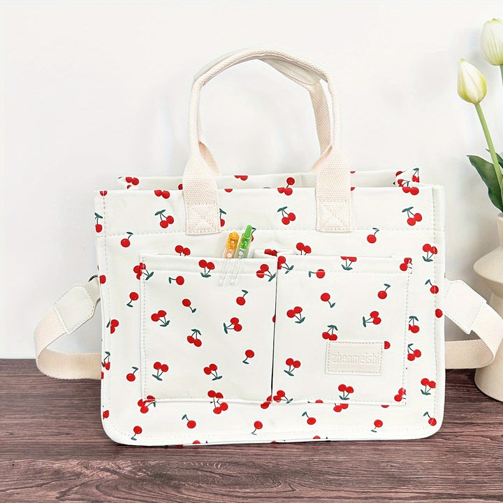Women's Nylon Material Tote Bag With Multiple Compartments, Versatile And Practical Handbag - Total Trends Fusion