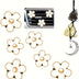 Car Freshener Decorative Clip & Daisy Flowers Air Vent Clips, Cute Car Accessories For Women Interior With 6 Fragrance Tablets Smoky Quartz And Citrine, Car Charms For Rear View Mirror, Hanging Car - Total Trends Fusion