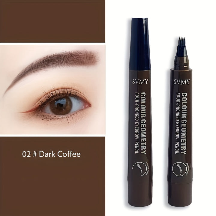12pcs Quad Eyebrow Pen Set Waterproof Eyebrow Pen, Durable and Colorless, Exquisite Eyebrow Shape - Total Trends Fusion
