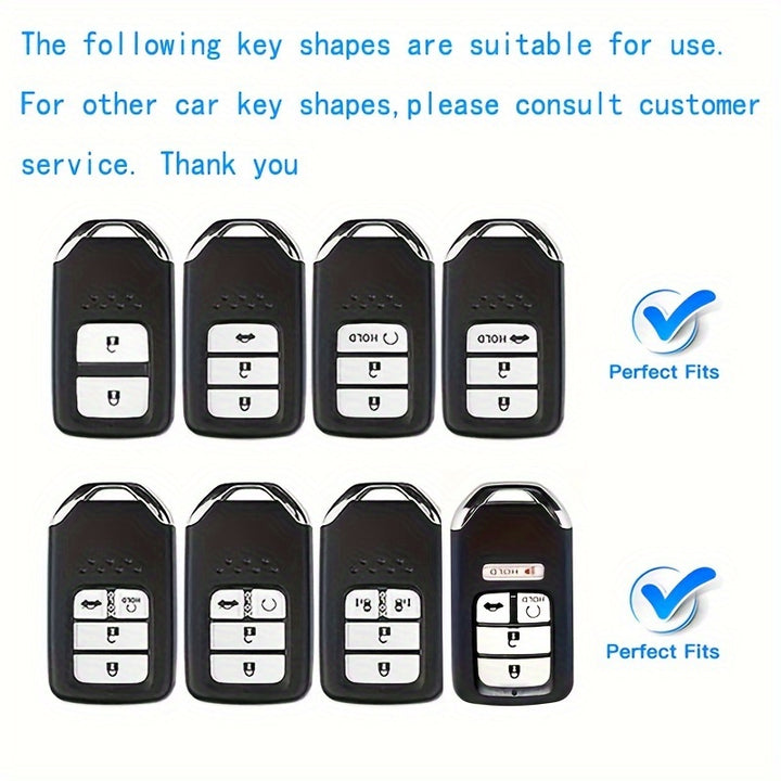 Fashion Women's Sparkling Rhinestone for Honda Car Key fob Cover Fit Vezel City Civic Jazz CRV BRV HRV Shuttle Vezel Pilot Accord Accessories - Total Trends Fusion