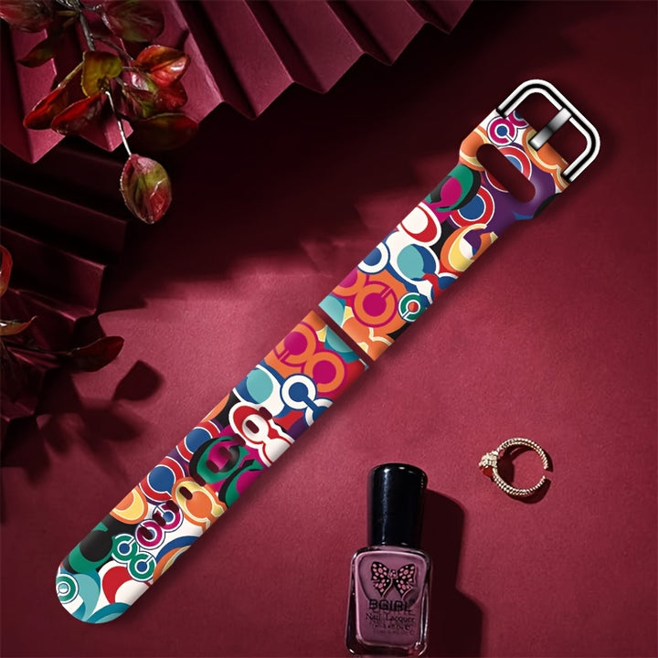 A Luxurious And Beautiful Watch Strap With Bright Colors And Simple Patterns. 20mm22mm Replacement Strap For Women, Simple And Fashionable - Total Trends Fusion