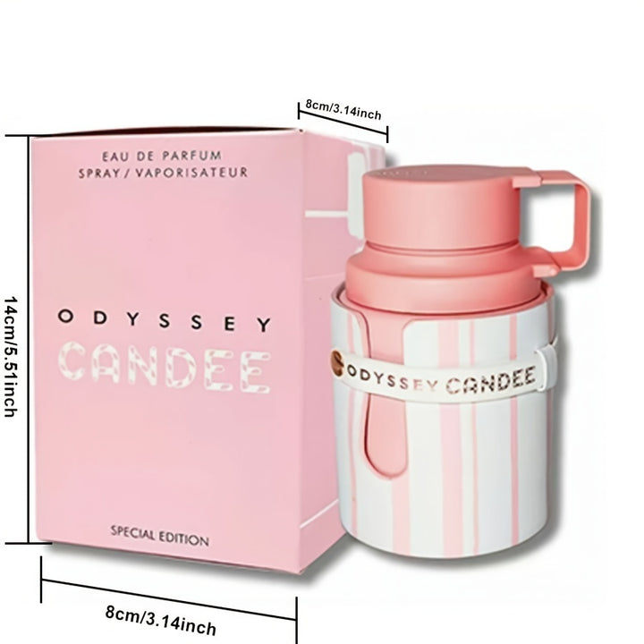 GV New Arrival Odyssey Candee EAU DE Parfum Spray for Women, A Sweet And Velvety Fragrance with Rich Caramel And Fruity Notes, 3.4fl.oz Special Edition