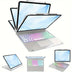Touchpad Backlit Keyboard Case With Rotation For iPad Pro 12.9" 4/ 5/ 6th Gen 2022 - Total Trends Fusion