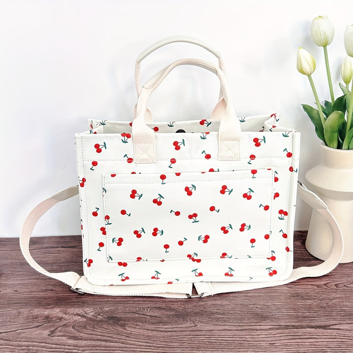 Women's Nylon Material Tote Bag With Multiple Compartments, Versatile And Practical Handbag - Total Trends Fusion