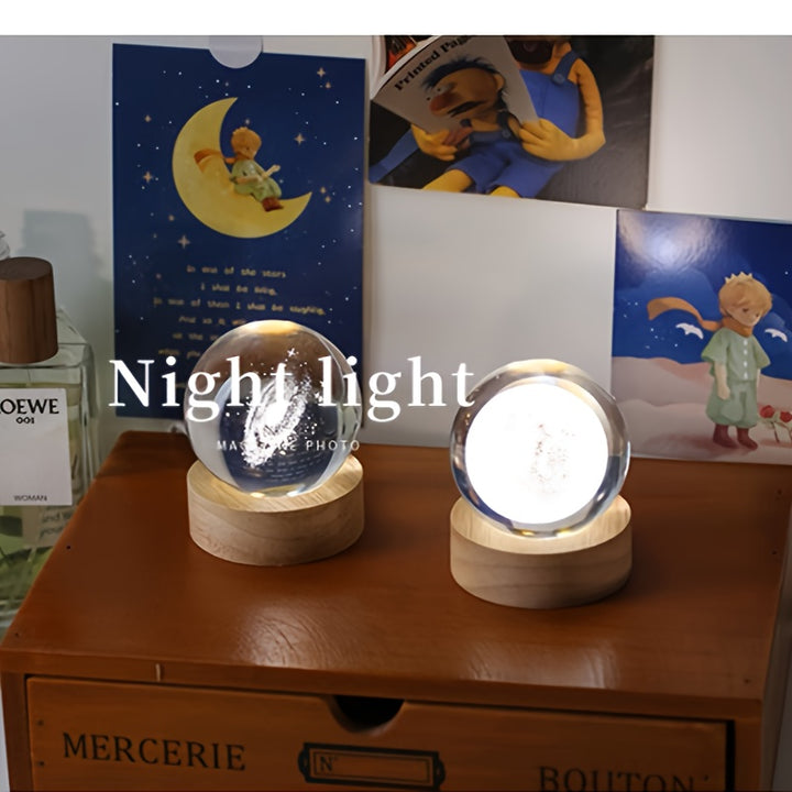Creative 3D Solar Galaxy, Milky Way Interior, Carved Luminous Crystal Ball, Night Light, Senior Gifts, Graduation Season, Birthday Gifts, Girlfriends, Objects, Teachers, Classmates, Halloween, Christmas, Valentine's Day