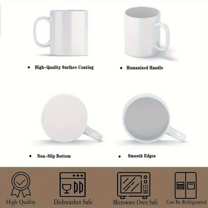 My Angel Is My Mom" 11oz Ceramic Coffee Mug - Reusable, Microwave & Dishwasher Safe, Perfect for Christmas & Birthday Gifts