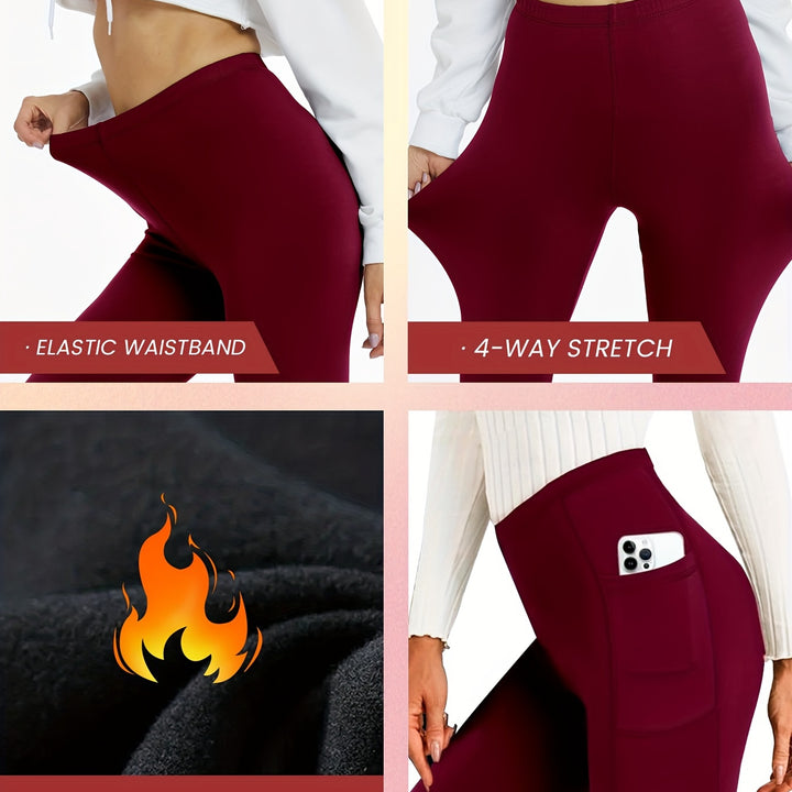"5pcs Women’s Yoga Leggings with Pockets | Low Waist Stretchy Activewear"
