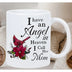 My Angel Is My Mom" 11oz Ceramic Coffee Mug - Reusable, Microwave & Dishwasher Safe, Perfect for Christmas & Birthday Gifts